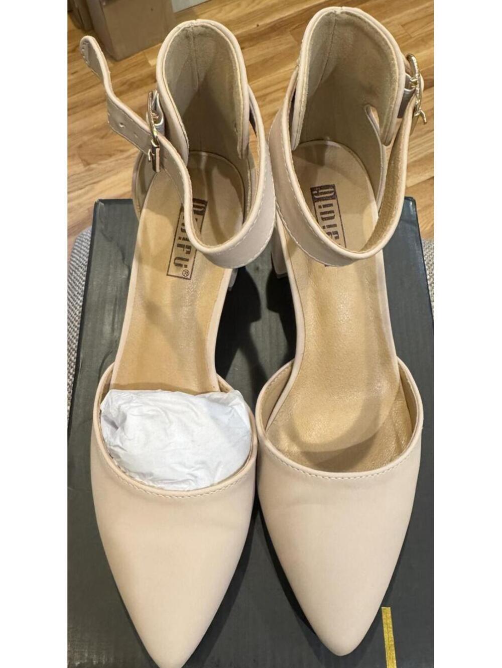 Womens Idifu IN2 Pedazo Nude Nubuck Low Heel Shoes 5.5M